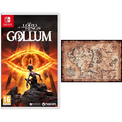 NACON The Lord of the Rings: Gollum Switch + LOTR Poster "Mappa