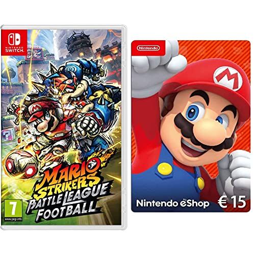 Nintendo Mario Strikers: Battle League Football ( Switch) +  eShop Carta regalo 15€ (Codice download EU)