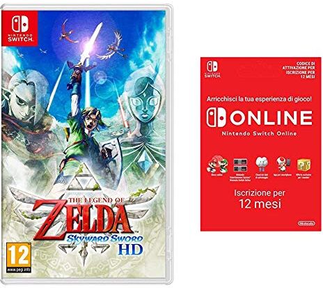 Nintendo The Legend Of Zelda: Skyward Sword Hd ( Switch ) + 365 Giorni Switch Online Membri Individual (Codice download)