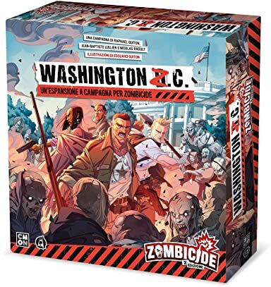 Asmodee Zombicide, Seconda Edizione: Washington Z.C. Espansione Gioco da Tavolo, 1-6 Giocatori, Edizione in Italiano