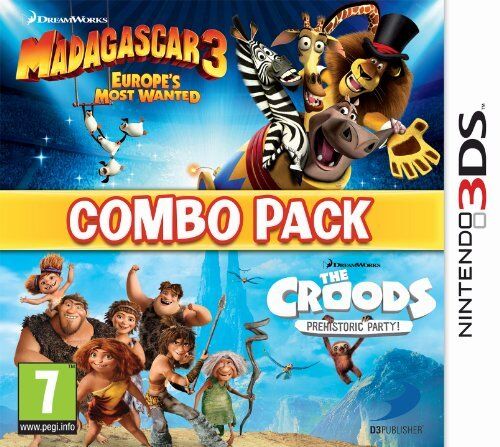 Namco Madagascar 3/The Croods Double Pack (Nintendo 3DS) by  Bandai