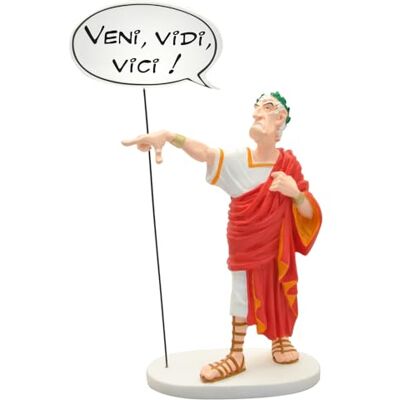 Plastoy Asterix Figurina Cesare collezione Bulles Veni, vidi, vici! nuova edizione Resina 20 cm Plastoy Asterix Figurina Cesare collezione Bulles Veni, vidi, vici! nuova edizione Resina 20 cm