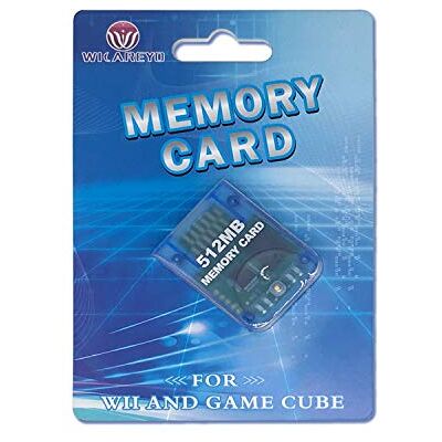 WICAREYO 512 MB di scheda di memoria per console GameCube o Wii (blu chiaro) WICAREYO 512 MB di scheda di memoria per console GameCube o Wii (blu chiaro)