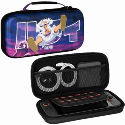 Konix One Piece Schutzhülle und Tragetasche für Nintendo Switch 2 Zubehörfach 8 Spielefächer Motiv Luffy Gear 5 Violett Konix One Piece Schutzhülle und Tragetasche für Nintendo Switch 2 Zubehörfach 8 Spielefächer Motiv Luffy Gear 5 Violett