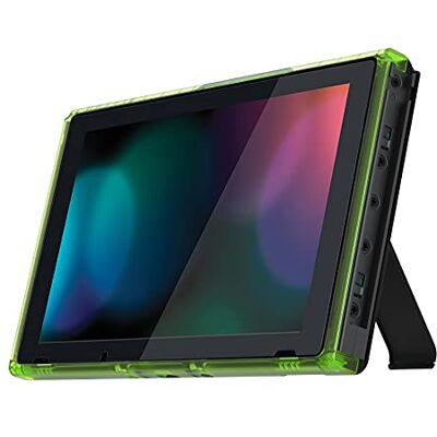 eXtremeRate Cover Scocca Frontale Cornice Anteriore Shell DIY Ricambio per Nintendo Switch con Tasti Accensione Pulsante Volume su Giù-Trasparente Verde eXtremeRate Cover Scocca Frontale Cornice Anteriore Shell DIY Ricambio per Nintendo Switch con Tasti Accensione Pulsante Volume su Giù-Trasparente Verde