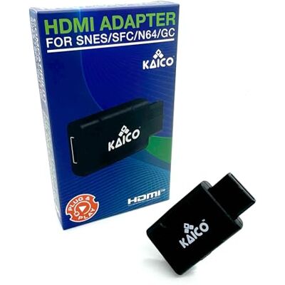Kaico Adattatore HDMI supporto S-Video e Composite compatibile con N64, 64, SNES, Famicom e GameCube. Una semplice soluzione di adattatore Pass Through Plug & Play Kaico Adattatore HDMI supporto S-Video e Composite compatibile con N64, 64, SNES, Famicom e GameCube. Una semplice soluzione di adattatore Pass Through Plug & Play