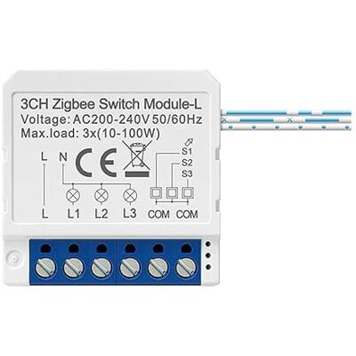 Modulo interruttore intelligente ZigBee Avatto LZWSM16-W3 - Bianco - 3 canali Modulo interruttore intelligente ZigBee Avatto LZWSM16-W3 - Bianco - 3 canali