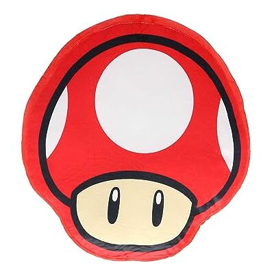 Super Mario SUPERMARIO-CoussinChampignon-'40x40x4cm' Super Mario SUPERMARIO-CoussinChampignon-'40x40x4cm'