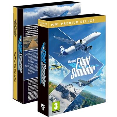 Aerosoft Microsoft Flight Simulator 2020 Premium Deluxe Edition (PC) – MSFS 2020 Simulatore di Volo Ultra-Realistico – 37.000+ Aeroporti, Meteo in Tempo Reale, Aerei e Aeroporti Esclusivi – Versione Francese Aerosoft Microsoft Flight Simulator 2020 Premium Deluxe Edition (PC) – MSFS 2020 Simulatore di Volo Ultra-Realistico – 37.000+ Aeroporti, Meteo in Tempo Reale, Aerei e Aeroporti Esclusivi – Versione Francese