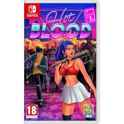 Funbox Media Hot Blood (Nintendo Switch) Game including 2 keyrings Funbox Media Hot Blood (Nintendo Switch) Game including 2 keyrings