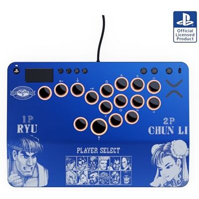 Turtle Beach Victrix Pro KO Leverless Fight Stick Street Fighter II: Champion Edition, con licenza ufficiale Capcom e PlayStation, compatibile con PS4, PS5 e PC, con switch RGB hot swappable Turtle Beach Victrix Pro KO Leverless Fight Stick Street Fighter II: Champion Edition, con licenza ufficiale Capcom e PlayStation, compatibile con PS4, PS5 e PC, con switch RGB hot swappable