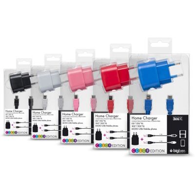 Wisdom Nintendo 3DS Rete Caricabatterie, Compatibile con 3DS/3DS XL/DSI, Color Version, Nano Size Wisdom Nintendo 3DS Rete Caricabatterie, Compatibile con 3DS/3DS XL/DSI, Color Version, Nano Size
