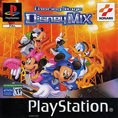Konami Dancing Stage Disney Mix PS1 PlayStation Konami Dancing Stage Disney Mix PS1 PlayStation