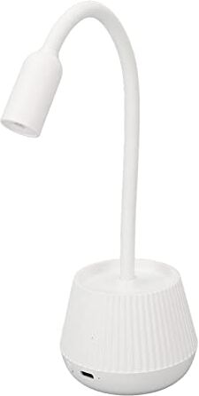 ZJchao Lampada UV per Unghie a Collo di Cigno, Asciugatura Rapida, 2 Marce, Doppia Sorgente Luminosa, 3D, Tubo Morbido, Potenza 6 W, Materiale ABS, Lunghezza D'onda 365+405 Nm, (Bianco)