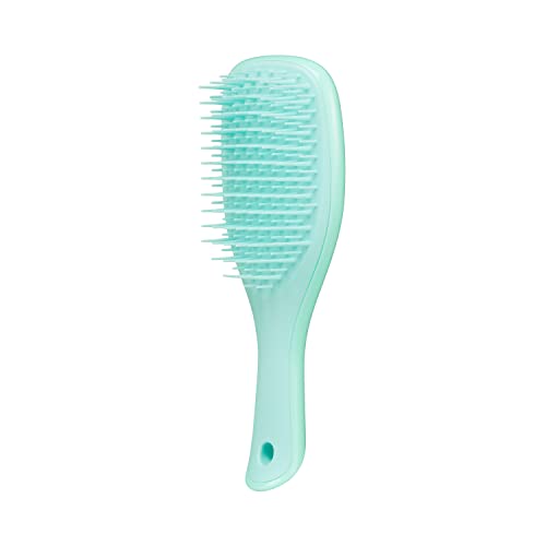 Tangle Teezer The Ultimate Detangler Mini Spazzola districante per capelli bagnati e asciutti, perfetta per i viaggi e per le mani piccole, elimina i nodi e riduce la rottura, colore: verde (Sea Green)