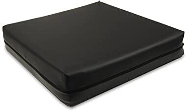 PEPE Mobility PEPE Cuscino Antidecubito (42x42x8 cm), Cuscino Memory Foam, Cuscino Antidecubito per Sedia a Rotelle, Cuscino Ortopedico, Cuscino per Sedia a Rotelle, Cuscino Viscoelastico, Nero Made in Europe