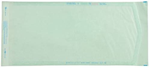 GIMA Eline Buste Autosaldanti per Sterilizzazione a Vapore o ETO, in Carta Kraft e Film Medicale, Striscia Biadesiva e Piega di Chiusura, Misure Esterno/Interno in mm: 190x400/168x385, 1200 pz (6x200)