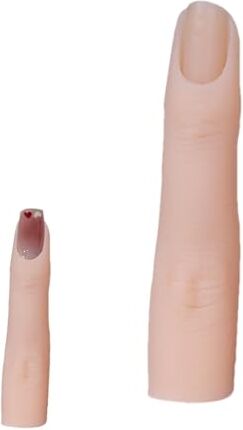 Generic Dita per esercitarsi sulle unghie, dita finte Dito per l'allenamento delle unghie per la pratica della manicure,Dita per esercitazione delle unghie Mano con giunti flessibili, accessori per