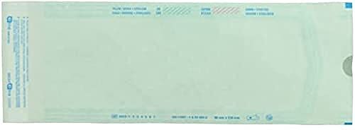 GIMA Eline Buste Autosaldanti per Sterilizzazione a Vapore o ETO, in Carta Kraft e Film Medicale, Striscia Biadesiva e Piega di Chiusura, Misure Esterno/Interno in mm: 90x230/68x215, 2400 pz (12x200)