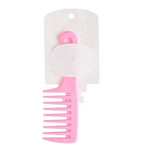 Dieffematic SZ Spazzola Per Capelli Small Large-tooth Curly Hair Comb Adult Female Smooth Hair Comb Wide-tooth No Knot Thickened Hairdressing Comb Styling Tool (Color : Pink)