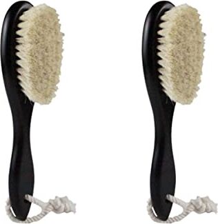 FRCOLOR Boar Bristle Brush 2 Pz Spazzola Di Lana Pennello Da Barba Spazzola Per Il Bagnetto Spazzola Per Barba Cespuglio Di Baffi Spazzole Per Spazzola Da Bagno Uomo Bambù Di Legno