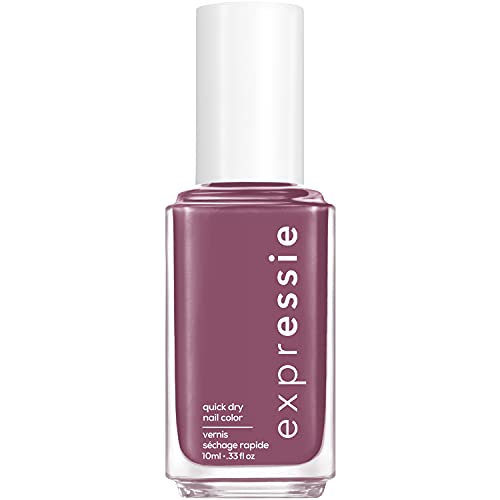 Essie Smalto dal Risultato Professionale Expr, Smalto ad asciugatura rapida, formula 3-in-1, pennello angolato per un'applicazione ancora più facile, Get a Mauve On (220), 10 ml