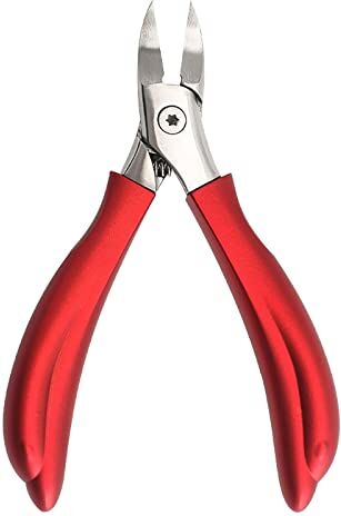 Generic Tagliaunghie Dei Piedi Per Tagliaunghie Spesse, Tagliaunghie Incarnite E Taglierina Per Cuticole Con Impugnatura Comoda Per Adulti Anziani Uomo Donna (Red)