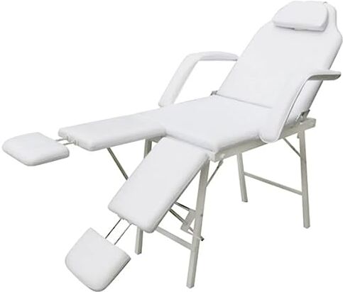 vidaXL Poltrona Letto Massaggi Trattamenti Portatile Crema Sedia da Estetista