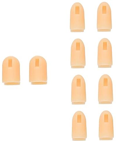 FRCOLOR Un Raccordo 10 Pezzi Guanti finti per unghie mani di pratica delle unghie chiodo da allenamento in plastica accessori per unghie punte delle artificiali per le manicure