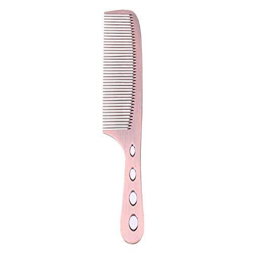 Dieffematic SZ Spazzola Per Capelli Aluminium Comb Barber Comb Double Head Comb (Color : Pink)