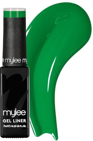 MYLEE Smalto Semipermanente Liner Gel 7ml [Groovy Green] Pennello per Nail Art Incorporato Manicure e Pedicure UV/LED, Uso Professionale e Domestico Lunga Durata e Facile da Applicare