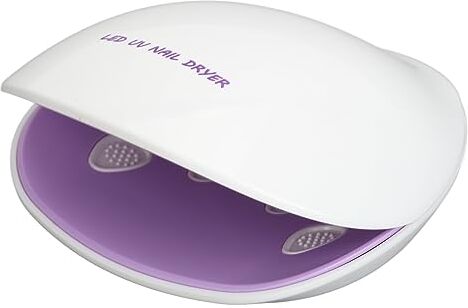 ZJchao Lampada per Unghie UV LED, Essiccatore Professionale per Smalto Gel da Salone/casa da 48 W con 4 modalità, Compatibile con Manicure/pedicure, Display LCD, Bianco (Viola)