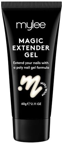 MYLEE MYGEL by  Magic Extender 60g Lunga durata, Aspetto naturale, Gel extension per unghie, per principianti e professionisti, acrilico ispessente, Nail art (Milky White)