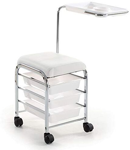 Xanitalia Carrello con Seduta Manicure Service White