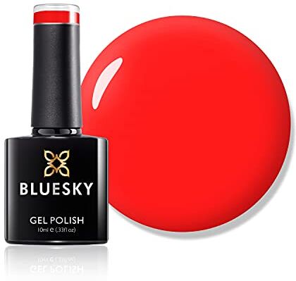 BLUESKY UV/LED Smalto Gel Soak Off, Neon 31, Morso di Vampiro, 10 ml (necessita di indurimento sotto UV / LED)