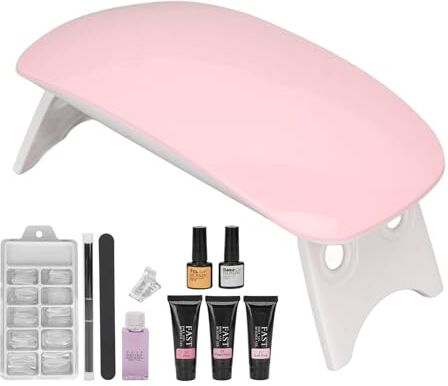 Generic Set Gel per Lampada per Unghie a LED, Asciugatura Rapida, Manicure Fai-da-te a Casa, Extension Unghie Professionali