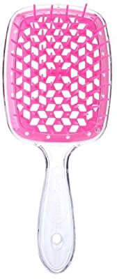 Dieffematic SZ Spazzola Per Capelli New Wide Teeth Combs Hollow Mesh Women Scalp Massage Comb Hair Brush Hollowing Out Home Salon DIY Hairdressing Tool (Color : Pink)