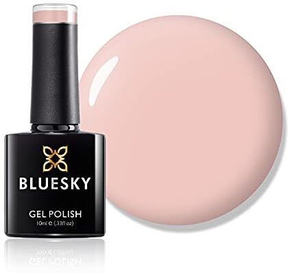 BLUESKY , colore: beige naturale, Best--Smalto uv semipermanente Soak-off gel, 10 ml, resiste 14 giorni, colore: rosa