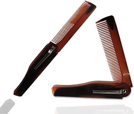 Dieffematic SZ Spazzola Per Capelli Folding Comb Small And Portable Plastic Comb (Color : 1pce- brown)