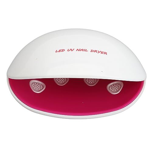 ZJchao Lampada per Unghie UV LED, Essiccatore Professionale per Smalto Gel da Salone/casa da 48 W con 4 modalità, Compatibile con Manicure/pedicure, Display LCD, Bianco (Rosa)