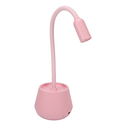 ZJchao Lampada UV per Unghie a Collo di Cigno, Asciugatura Rapida, 2 Marce, Doppia Sorgente Luminosa, 3D, Tubo Morbido, Potenza 6 W, Materiale ABS, Lunghezza D'onda 365+405 Nm, (Rosa)