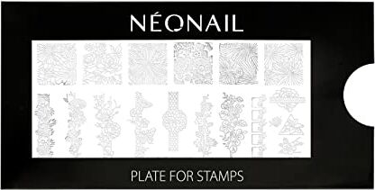 NÉONAIL NEONAIL Nail Art Plate for Stamps 9 Decorazioni Unghie Piastra per Timbro Stamping Unghie Nail Art Template Stencil