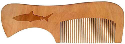 Azeeda 'Squalo Silhouette' Pettine in Legno (HA00042767)