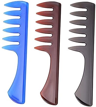 FRCOLOR Accessori Per Parrucchieri 3 Pz Pettine Pettini Per Parrucchieri Grandi Denti Uomo Portatile