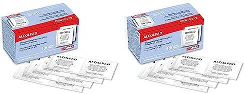 GIMA Alcohol Pad Alcomed, Pezzi di 100 (Confezione da 2)