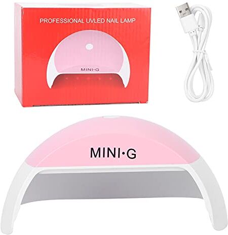 Agatige Lampada per unghie a LED con gel UV, essiccatore per gel per smalto per unghie da 48 W, macchina con luce per nail art a LED UV con tempi di rilevamento intelligenti per la casa del salone di bellezza