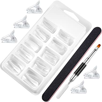 FRCOLOR 1 Set Set Di Estensione Delle Unghie Estensione Doppio Costruttore Di Unghie Strumento Per Nail Art Fai Da Te Forme Delle Unghie Della Bara Forniture Artistiche Chiodo Plastica