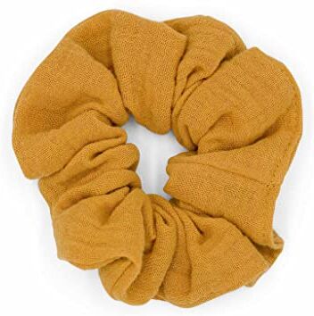 Hutch & Putch Mussola Scrunchie Adulti (giallo senape)