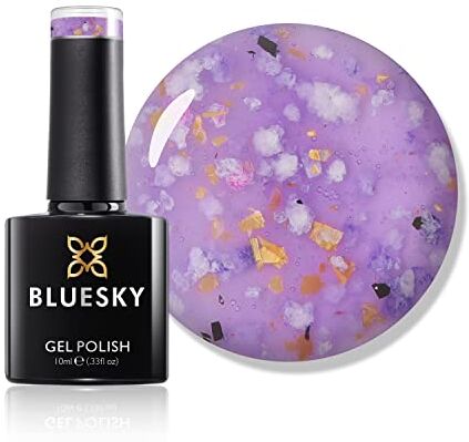 BLUESKY Smalto gel per unghie, gel per fiori, glicine, , viola, lunga durata, resistente ai trucioli, (richiede asciugatura sotto lampada UV o LED)