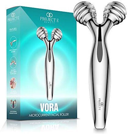 Pro-Ject VORA Microcurrent Facial Roller by    Massaggiatore 3D viso e corpo   Lifting istantaneo viso forma V   Boost di collagene   Rassoda la pelle   Anti-Aging   Alimentato a energia solare